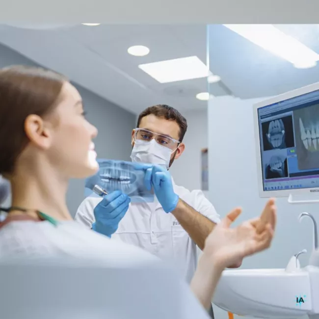 Tratamientos de regeneración dental en la Clínica Dental Lacaci, con técnicas avanzadas para restaurar la salud dental.